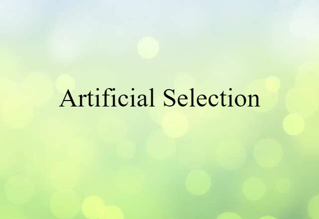 artificial selection