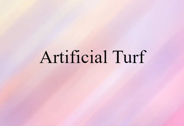 artificial turf