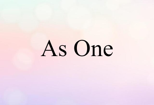 as one