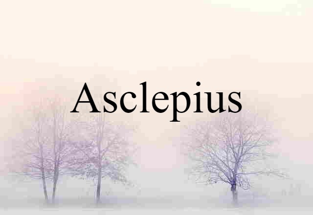 Asclepius (noun) Definition, Meaning & Examples