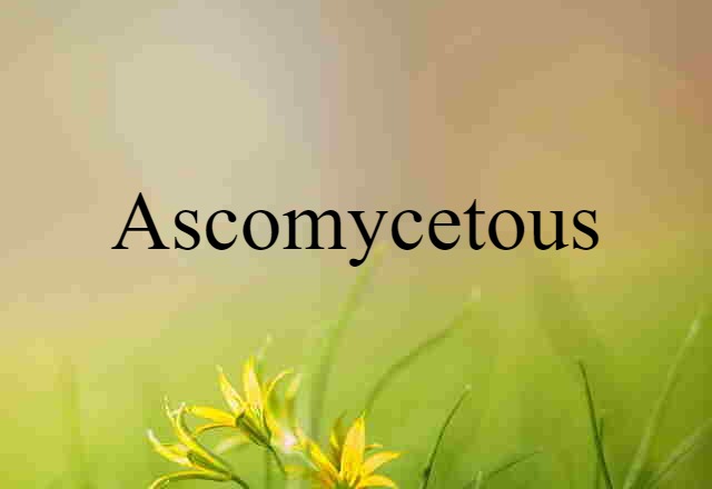 ascomycetous