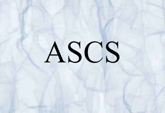 ASCS (noun) Definition, Meaning & Examples