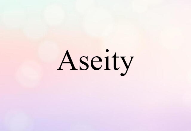 aseity