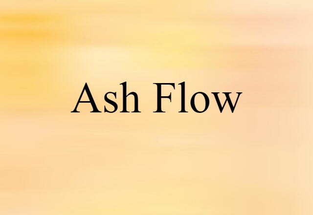 ash flow