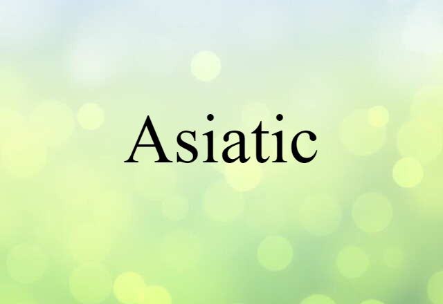 Asiatic