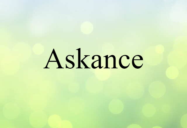 askance