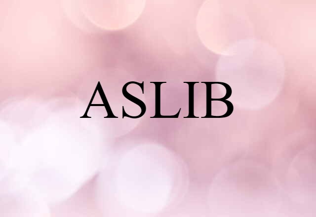 ASLIB