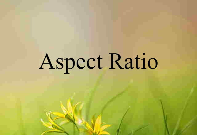 aspect ratio