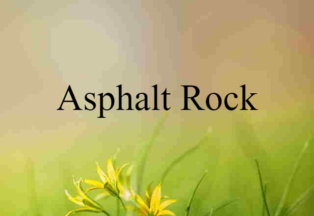 asphalt rock