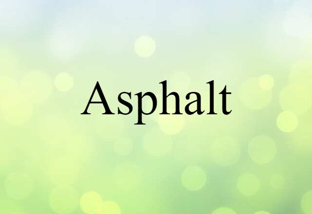 asphalt