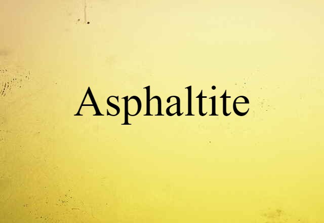 asphaltite