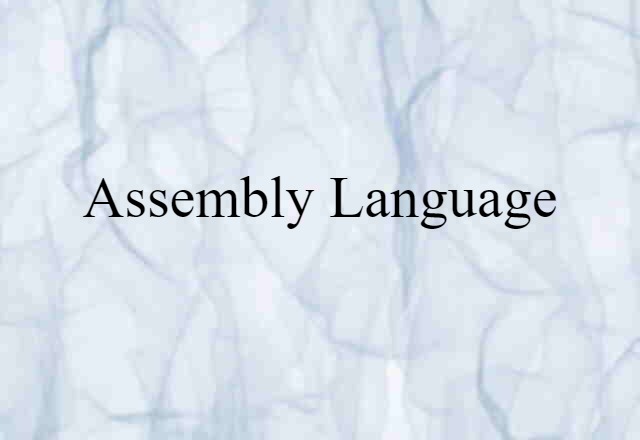 assembly language