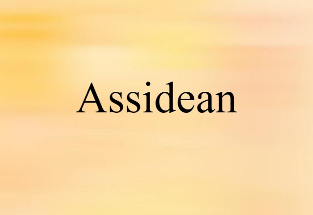 Assidean (noun) Definition, Meaning & Examples