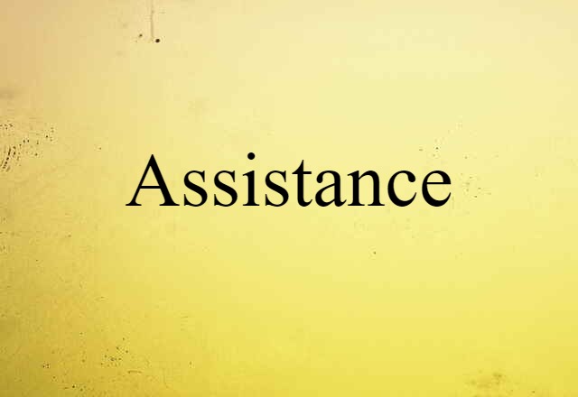 Assistance (noun) Definition, Meaning & Examples