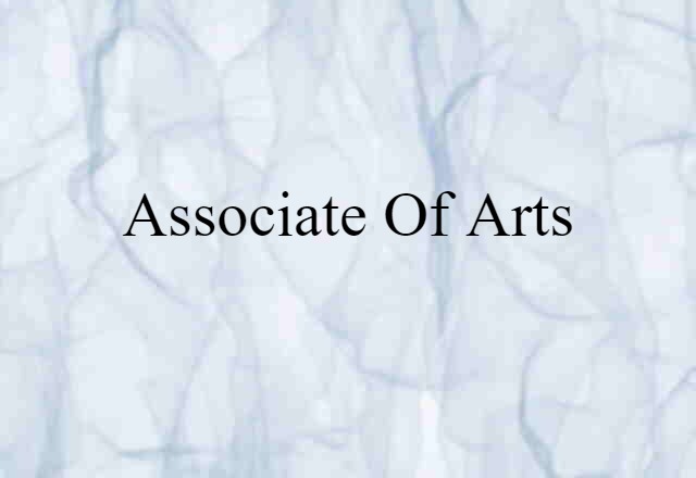 Associate of Arts