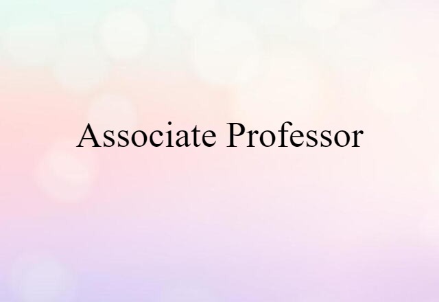 associate professor