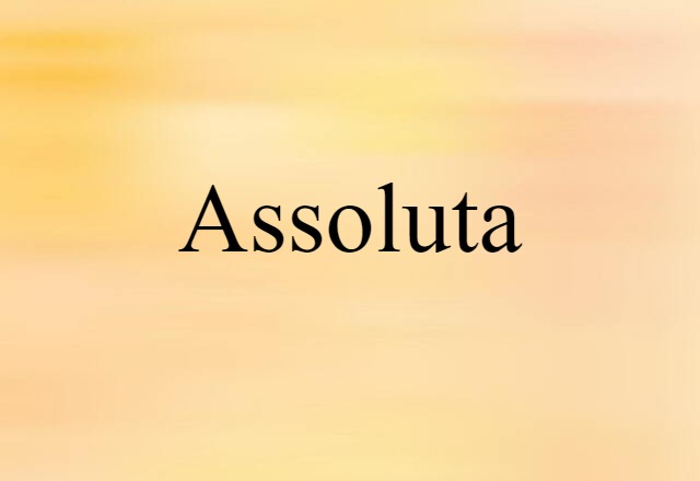 assoluta