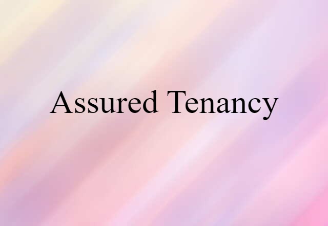 assured tenancy