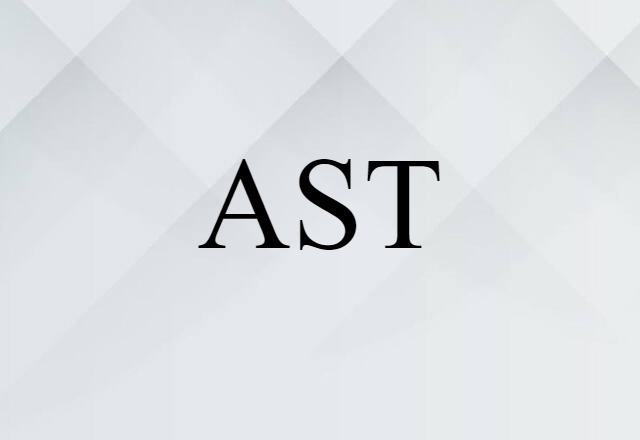 AST (noun) Definition, Meaning & Examples