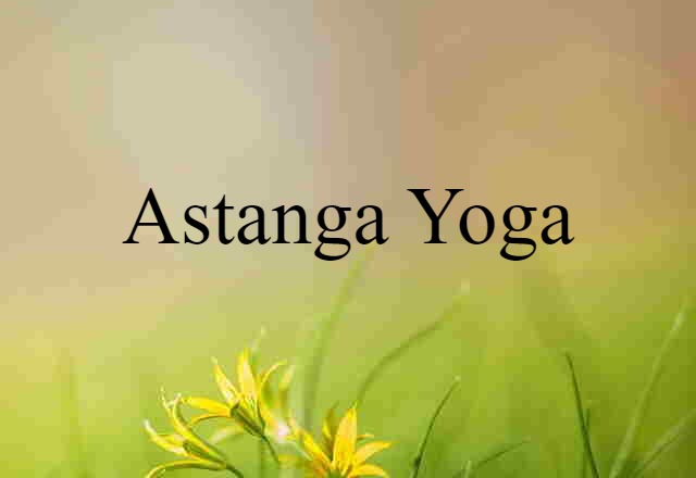 Astanga Yoga (noun) Definition, Meaning & Examples