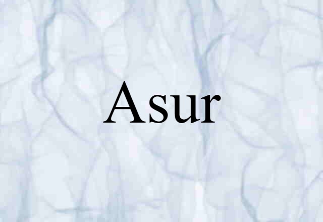 Asur (noun) Definition, Meaning & Examples