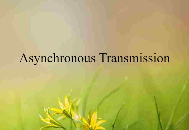 asynchronous transmission