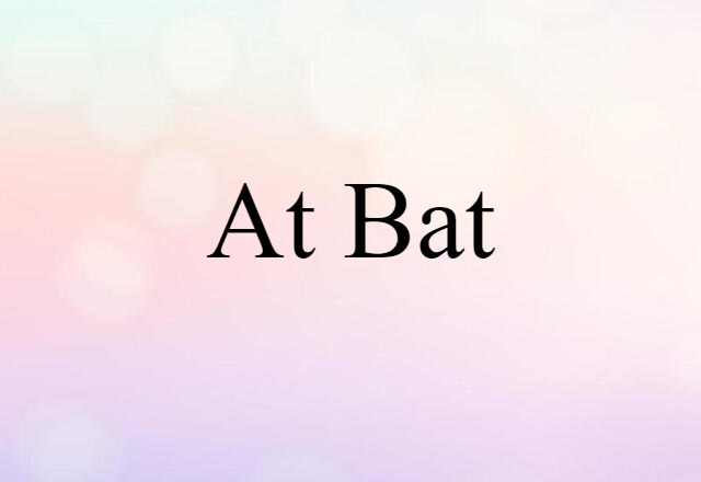 at bat