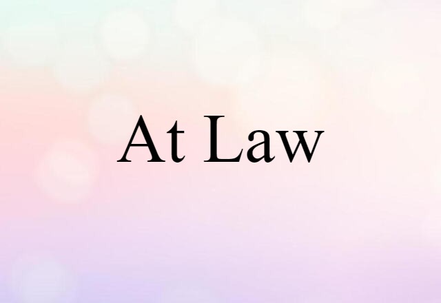 at law