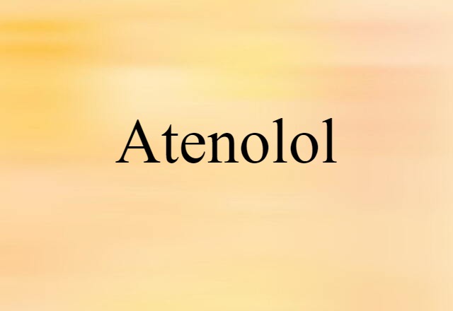 atenolol