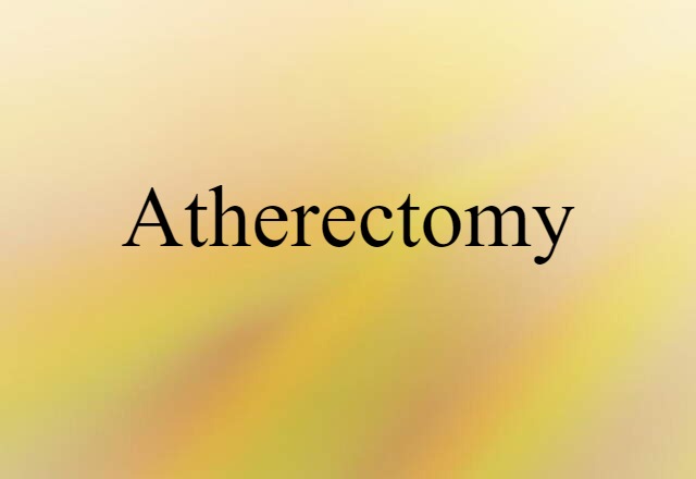 atherectomy