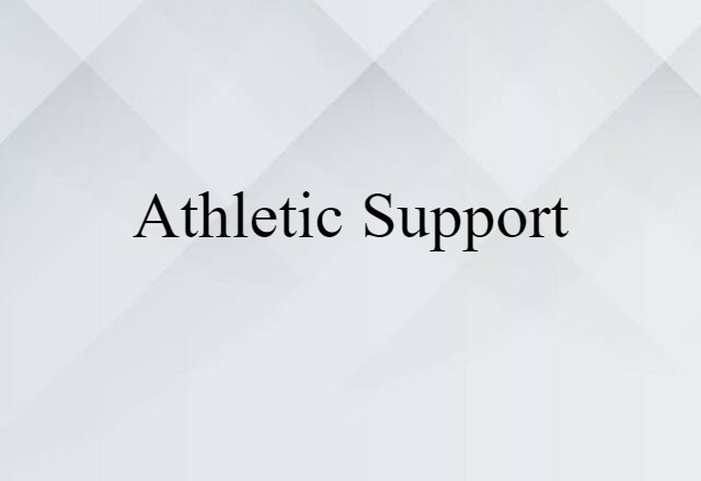 athletic support