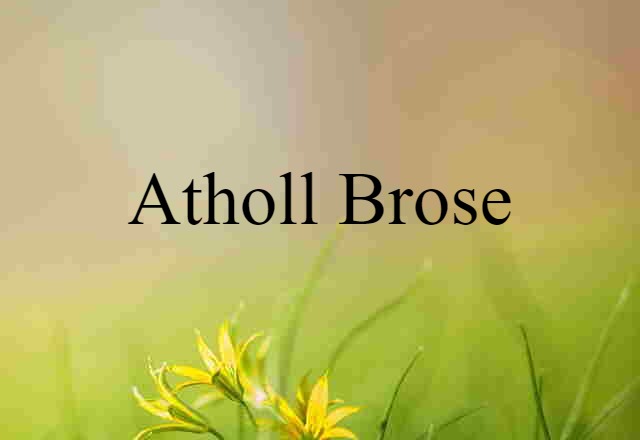 Atholl Brose (noun) Definition, Meaning & Examples