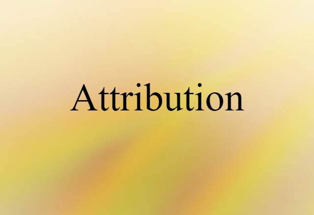 attribution