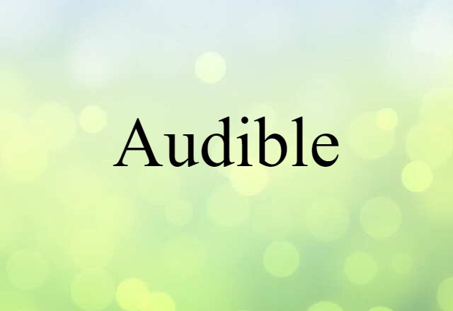 audible