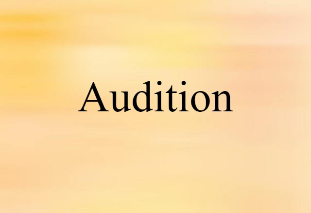 audition