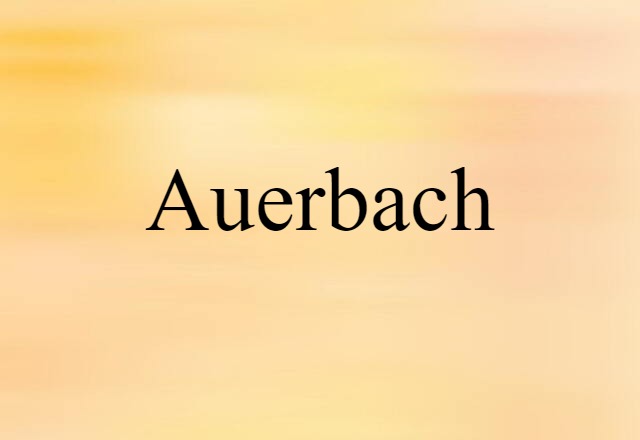 Auerbach