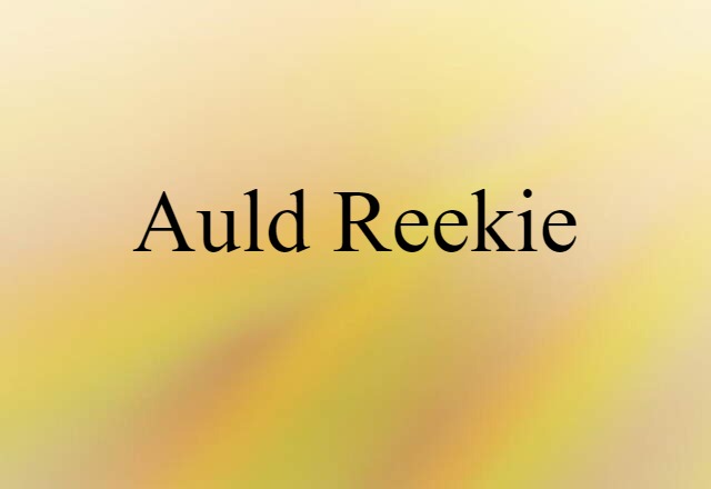 Auld Reekie (noun) Definition, Meaning & Examples