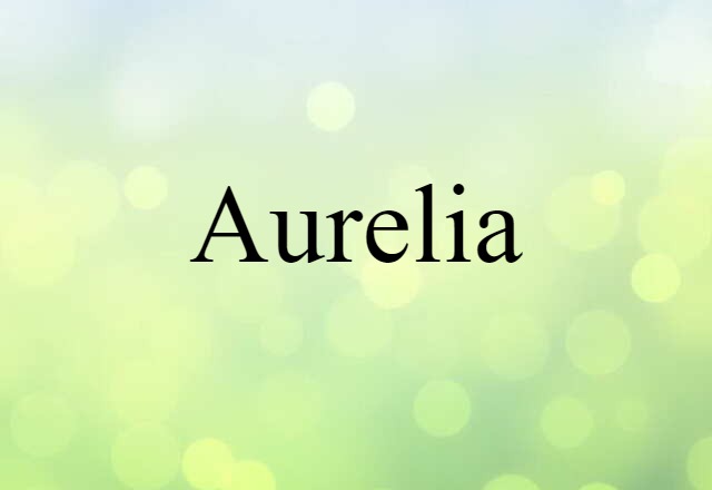 Aurelia (noun) Definition, Meaning & Examples