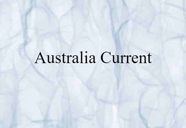 Australia Current