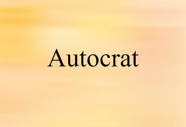 autocrat