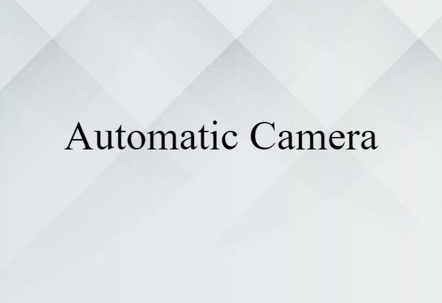 automatic camera