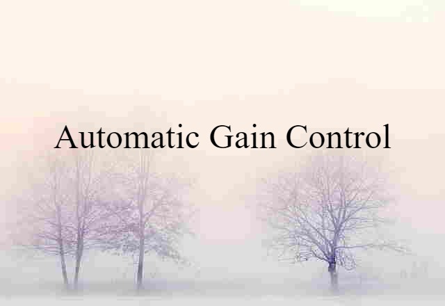 automatic gain control