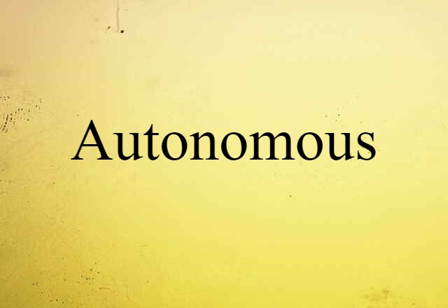 autonomous