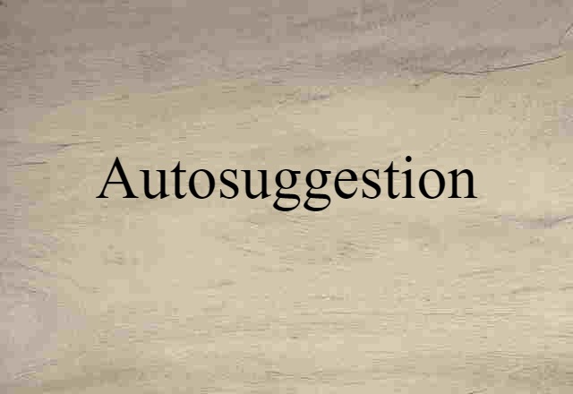 autosuggestion