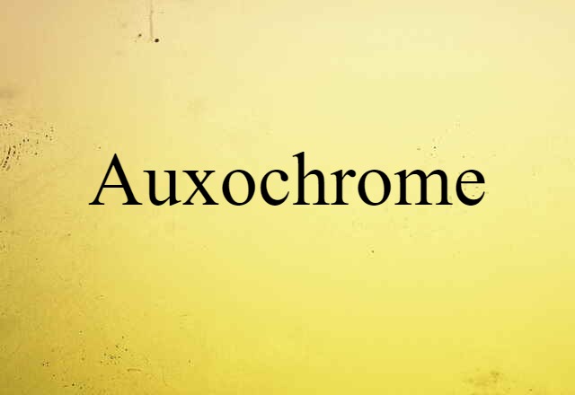 auxochrome