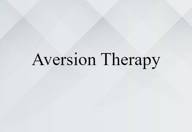 aversion therapy