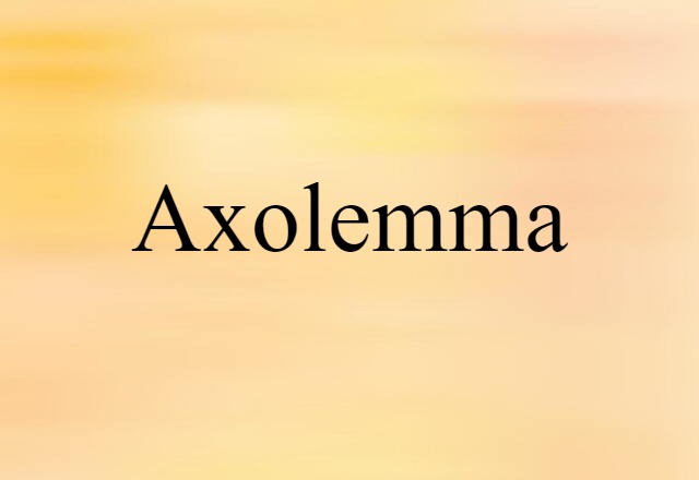 axolemma