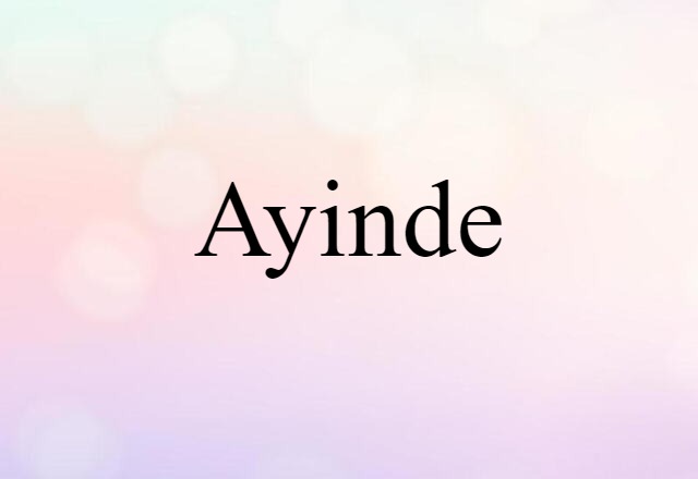 Ayinde