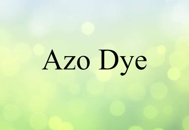 azo dye