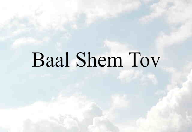 Baal Shem Tov